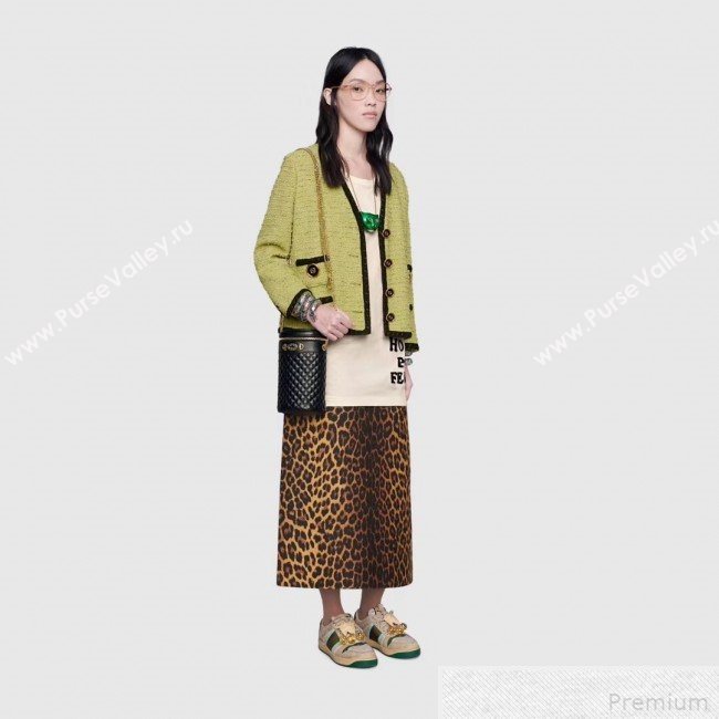 Gucci Quilted Leather Belt Bag 572298 Black 2019 (DLH-9042334)