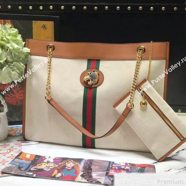 Gucci Rajah Vintage Canvas Large Tote 537219 2019 (JIANM-9042339)