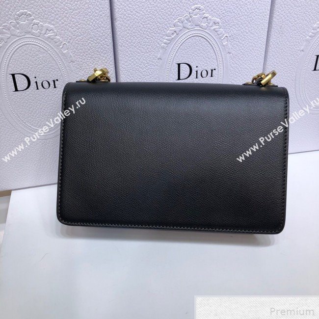 Dior JAdior Grained Leather Flap Chain Bag Black 2019 (XYD-9042345)