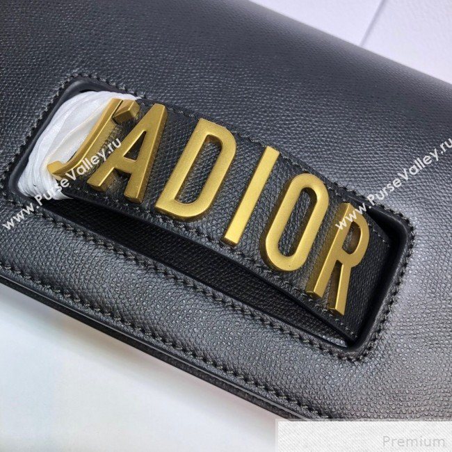Dior JAdior Grained Leather Flap Chain Bag Black 2019 (XYD-9042345)