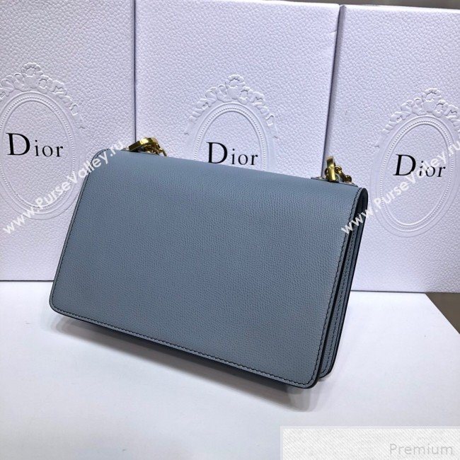 Dior JAdior Grained Leather Flap Chain Bag Blue 2019 (XYD-9042347)