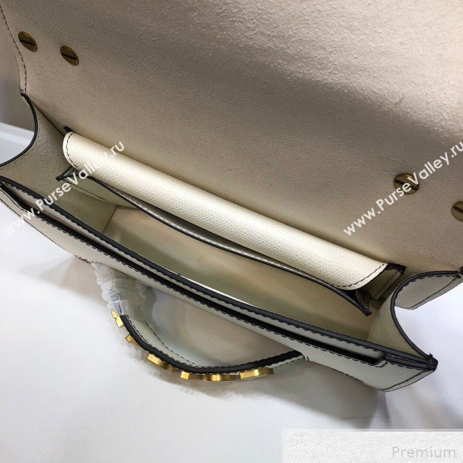 Dior JAdior Grained Leather Flap Chain Bag White 2019 (XYD-9042348)