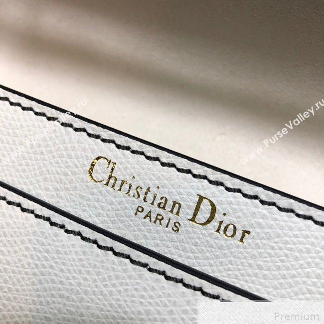 Dior JAdior Grained Leather Flap Chain Bag White 2019 (XYD-9042348)