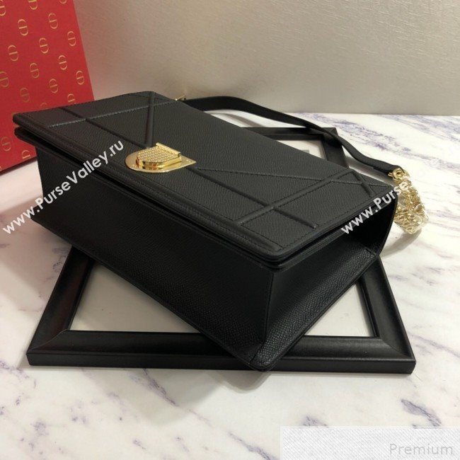 Dior Diorama Flap Bag in Black Grained Calfskin 2019 (BINF-9042356)