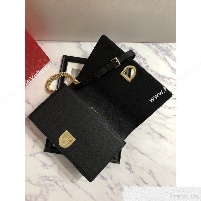 Dior Diorama Flap Bag in Black Grained Calfskin 2019 (BINF-9042356)