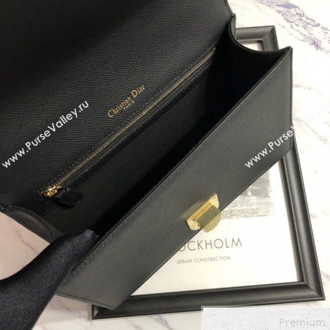 Dior Diorama Flap Bag in Black Grained Calfskin 2019 (BINF-9042356)