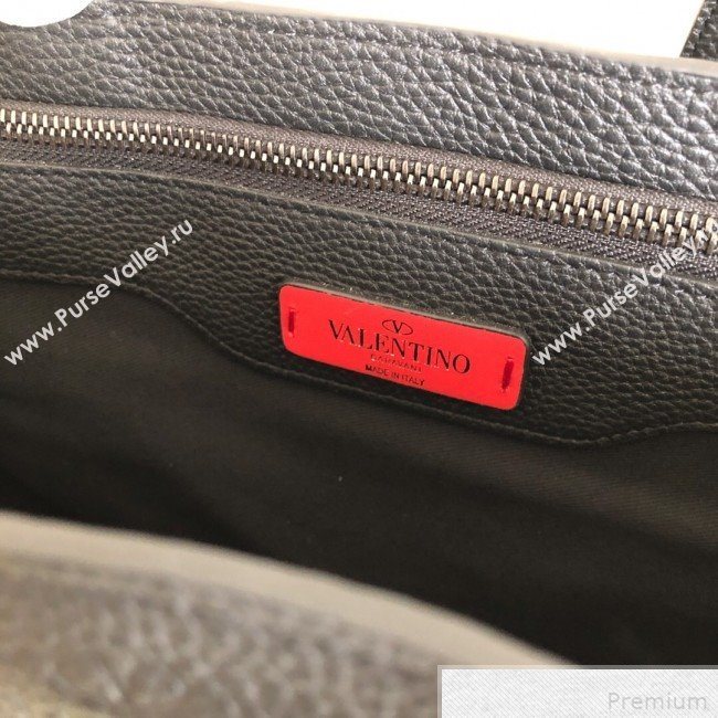 Valentino Rockstud Trimmed Shopper Tote Black 2019 (JJ3-9042411)