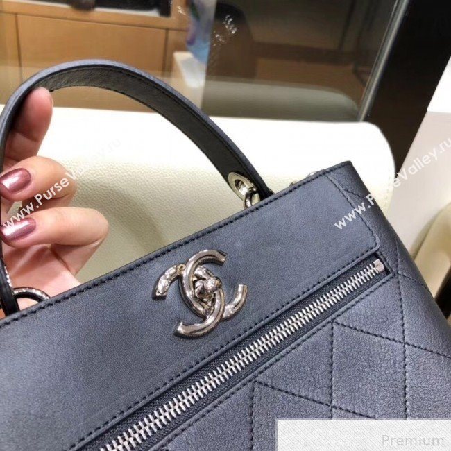 Chanel Calfskin Bucket Bag AS0577 Black 2019 (SMJD-9042241)