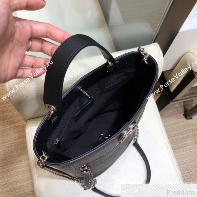 Chanel Calfskin Bucket Bag AS0577 Black 2019 (SMJD-9042241)