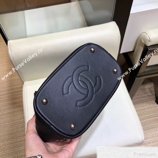 Chanel Calfskin Bucket Bag AS0577 Black 2019 (SMJD-9042241)