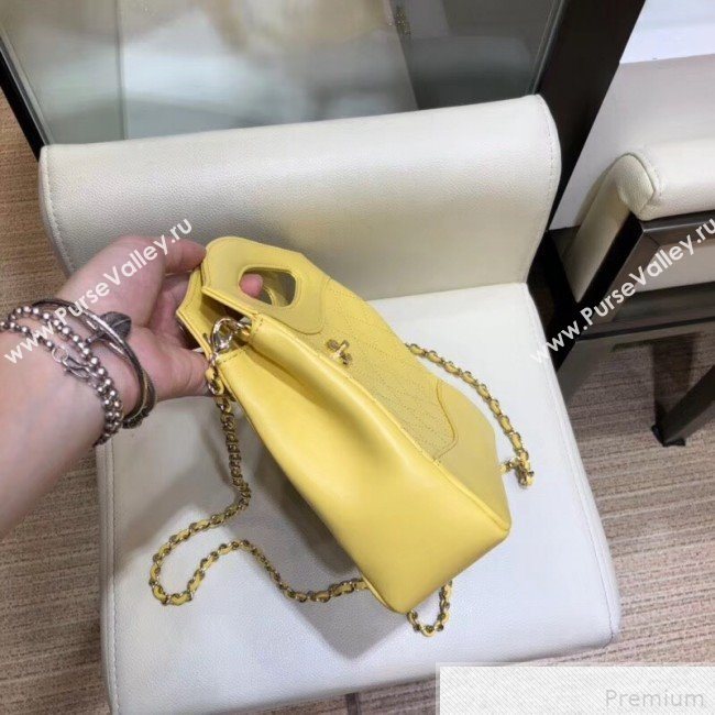 Chanel Lambskin Chanel 31 Mini Shopping Bag AS9196 Yellow 2019 (SMJD-9042249)