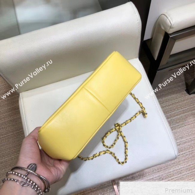 Chanel Lambskin Chanel 31 Mini Shopping Bag AS9196 Yellow 2019 (SMJD-9042249)