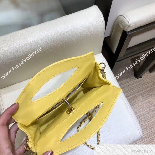 Chanel Lambskin Chanel 31 Mini Shopping Bag AS9196 Yellow 2019 (SMJD-9042249)