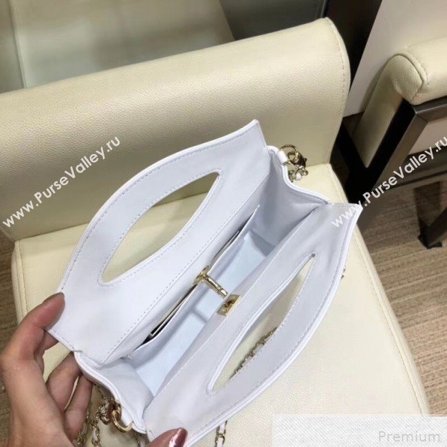 Chanel Lambskin Chanel 31 Mini Shopping Bag AS9196 White 2019 (SMJD-9042250)