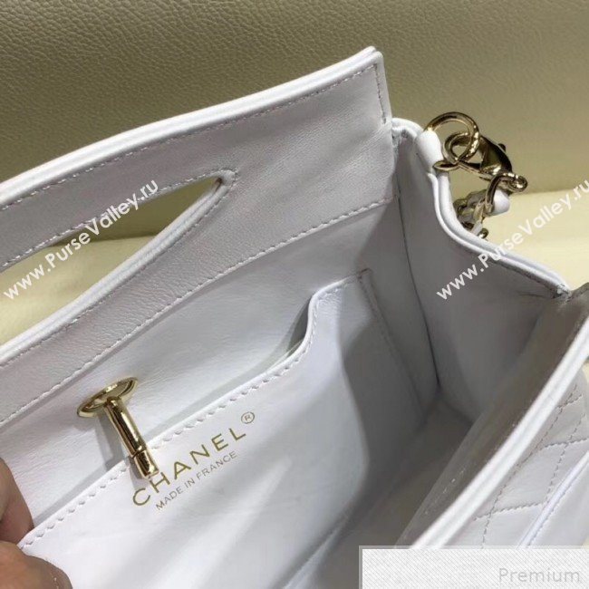 Chanel Lambskin Chanel 31 Mini Shopping Bag AS9196 White 2019 (SMJD-9042250)