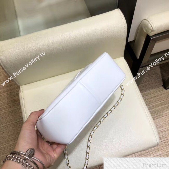 Chanel Lambskin Chanel 31 Mini Shopping Bag AS9196 White 2019 (SMJD-9042250)