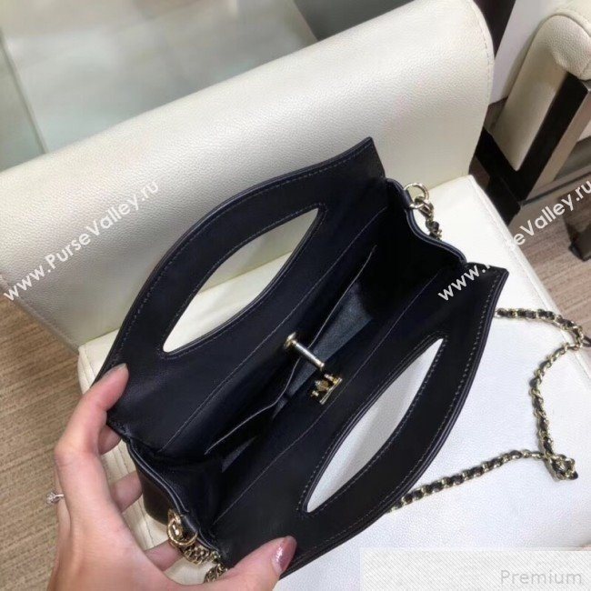 Chanel Lambskin Chanel 31 Mini Shopping Bag AS9196 Black 2019 (SMJD-9042251)