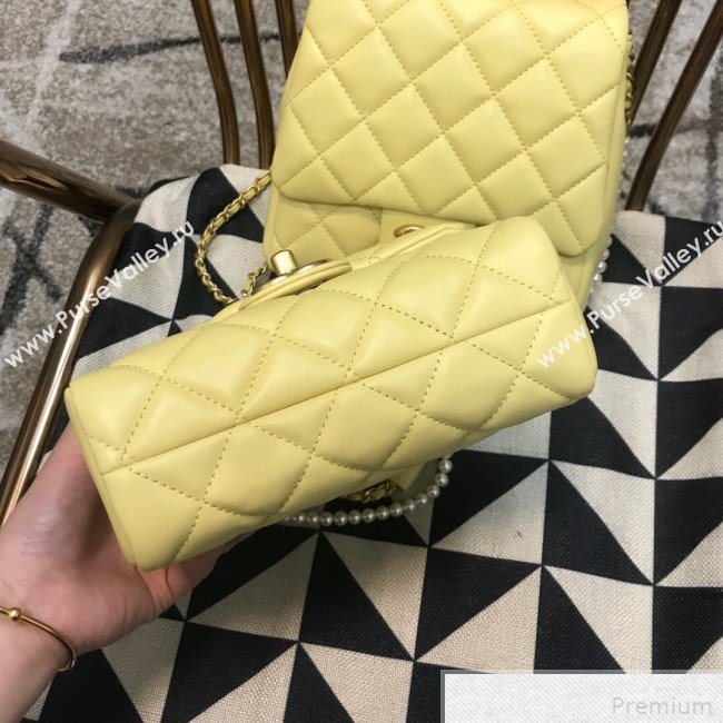 Chanel Side-packs Flap Bag AS0614 Yellow 2019 (JDH-9042256)
