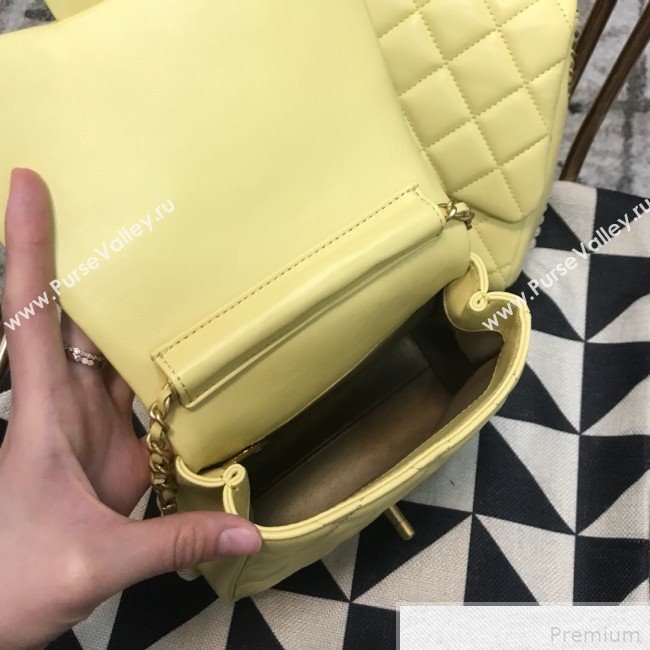 Chanel Side-packs Flap Bag AS0614 Yellow 2019 (JDH-9042256)