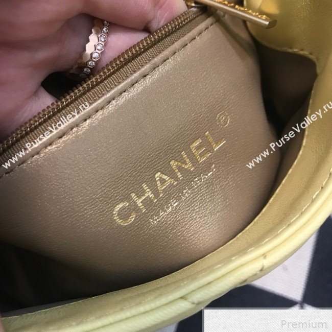 Chanel Side-packs Flap Bag AS0614 Yellow 2019 (JDH-9042256)