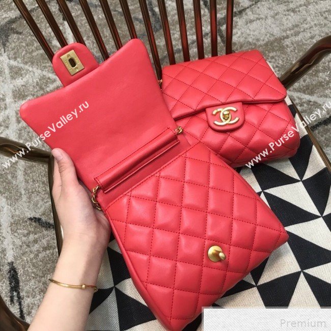 Chanel Side-packs Flap Bag AS0614 Red 2019 (JDH-9042254)
