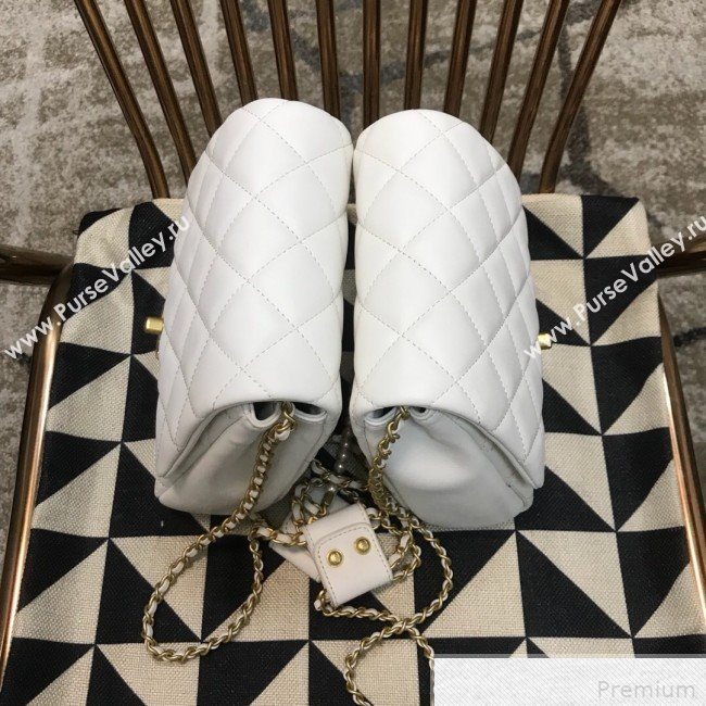 Chanel Side-packs Flap Bag AS0614 White 2019 (JDH-9042253)