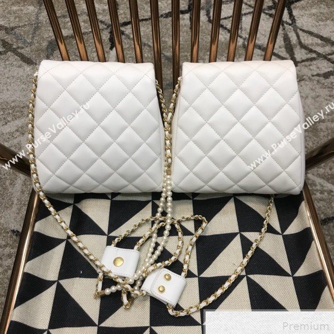 Chanel Side-packs Flap Bag AS0614 White 2019 (JDH-9042253)