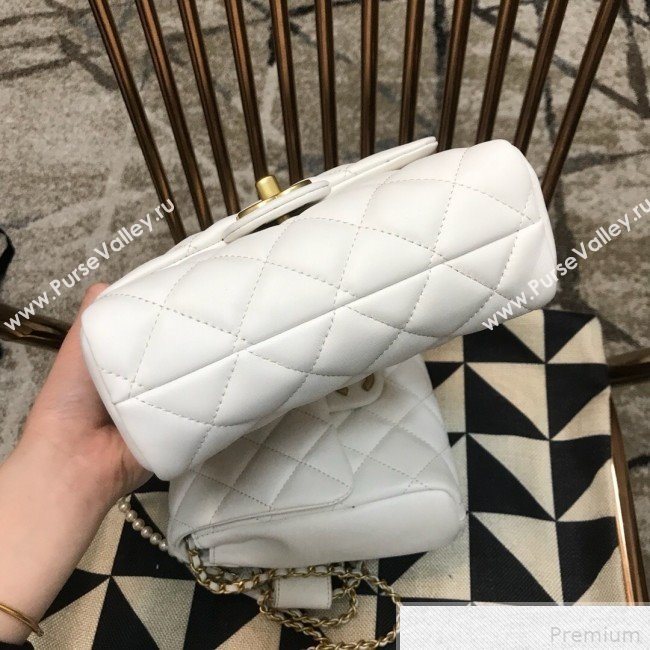 Chanel Side-packs Flap Bag AS0614 White 2019 (JDH-9042253)