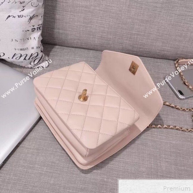 Chanel Small Flap Bag with Top Handle AS0625 Pink 2019 (XIN-9042271)