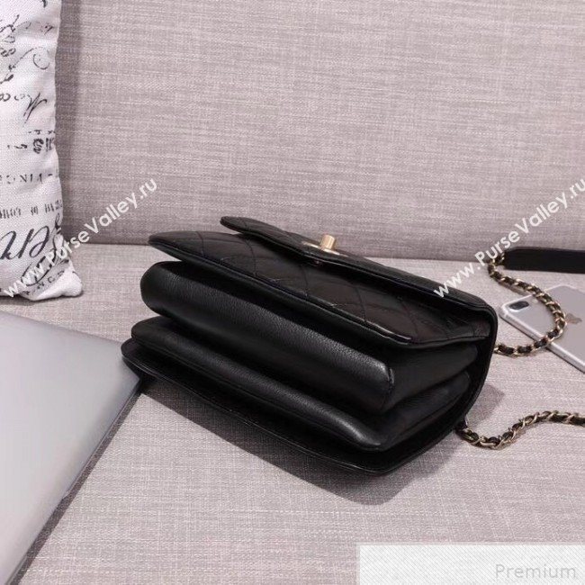Chanel Small Flap Bag with Top Handle AS0625 Black 2019 (XIN-9042273)