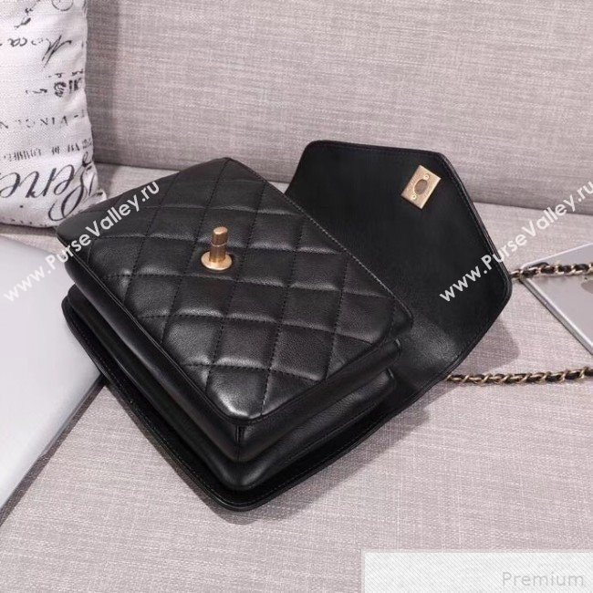 Chanel Small Flap Bag with Top Handle AS0625 Black 2019 (XIN-9042273)