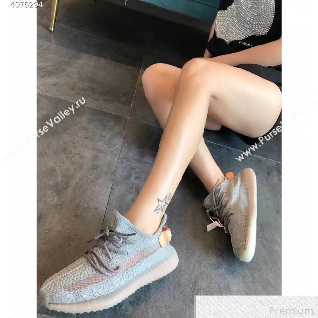 Adidas 350 Yeezy Sneakers Grey/Orange (EM-9042455)