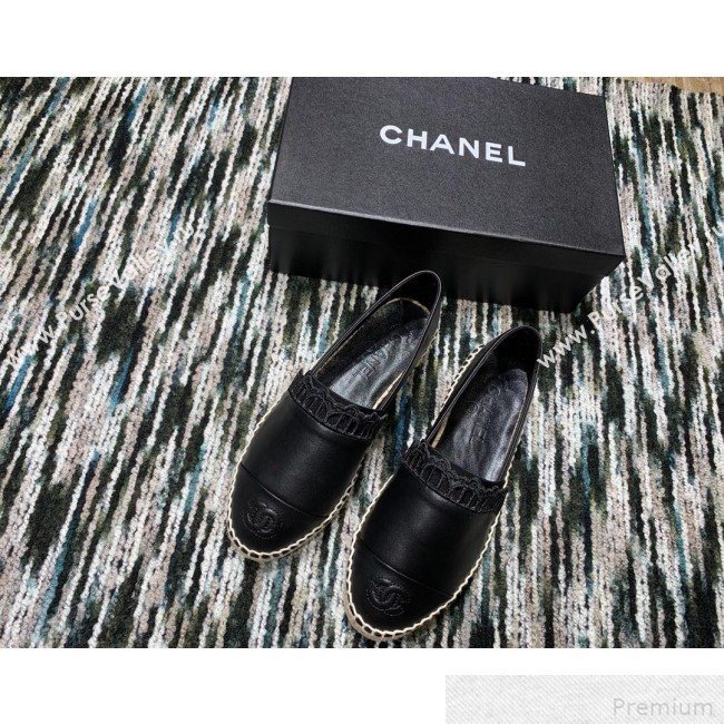 Chanel Espadrilles G34431 Black 2019 (HANB-9042460)