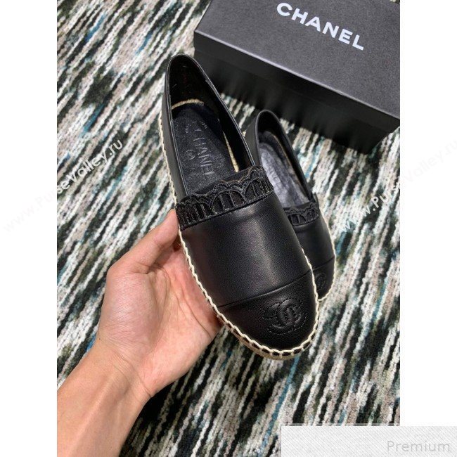 Chanel Espadrilles G34431 Black 2019 (HANB-9042460)