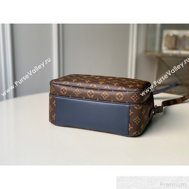 Louis Vuitton Nil Slim Shoulder Bag in Monogram Canvas M51478 Blue Leather 2019 (KD-9042615)