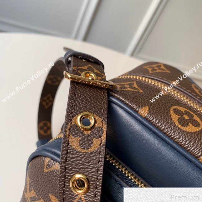 Louis Vuitton Nil Slim Shoulder Bag in Monogram Canvas M51478 Blue Leather 2019 (KD-9042615)