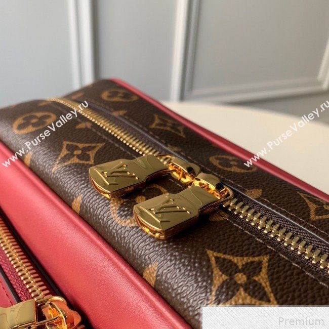 Louis Vuitton Nil Slim Shoulder Bag in Monogram Canvas M51478 Burgundy Leather 2019 (KD-9042616)