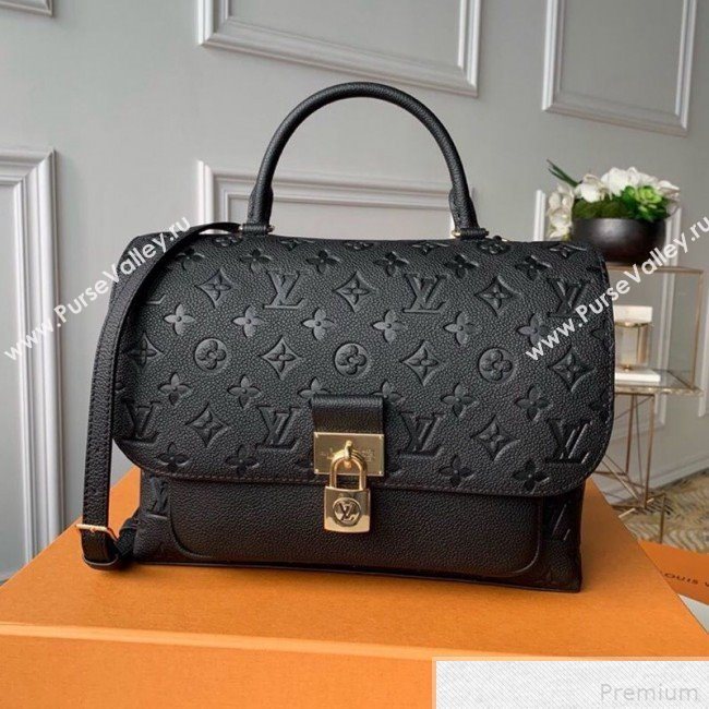 Louis Vuitton Marignan Messenger Bag in Empreinte Leather M44545 Black 2019 (KD-9042627)