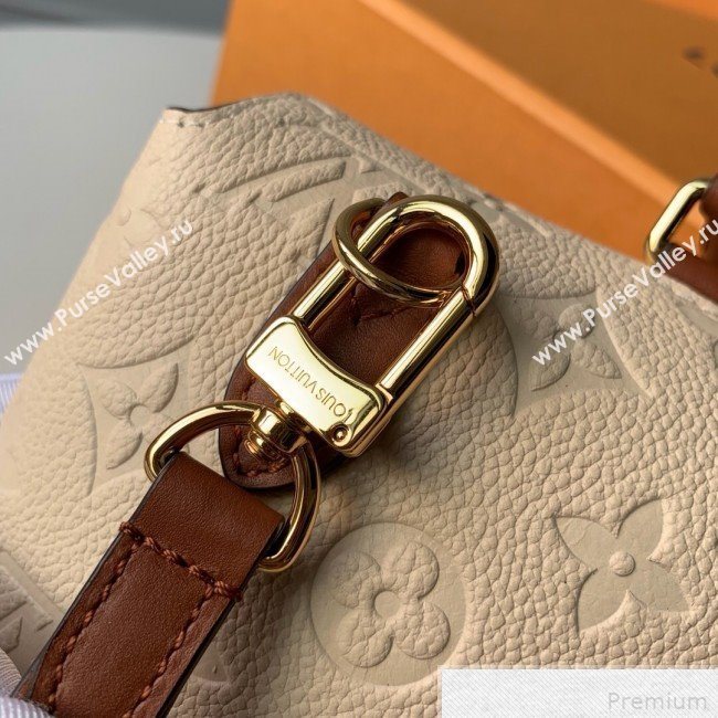 Louis Vuitton Marignan Messenger Bag in Empreinte Leather M44545 Crème Beige/Caramel 2019 (KD-9042628)