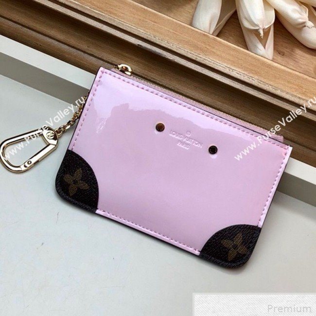 Louis Vuitton Venice Key Pouch in Patent Leather M63853 Light Pink (LVSJ-9042639)