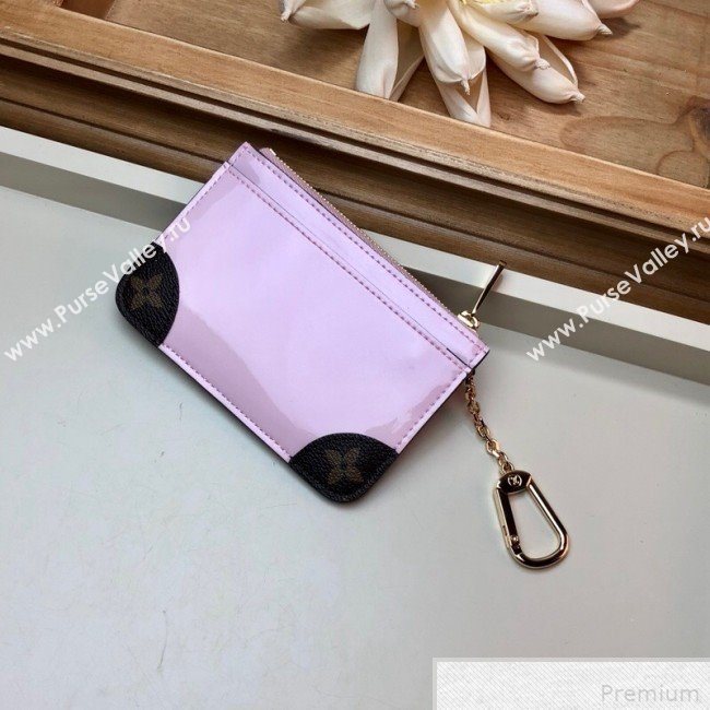 Louis Vuitton Venice Key Pouch in Patent Leather M63853 Light Pink (LVSJ-9042639)