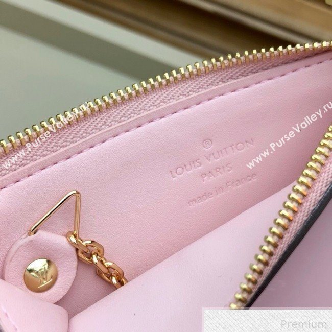 Louis Vuitton Venice Key Pouch in Patent Leather M63853 Light Pink (LVSJ-9042639)