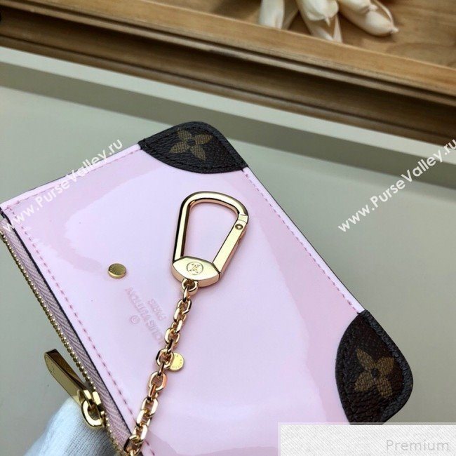 Louis Vuitton Venice Key Pouch in Patent Leather M63853 Light Pink (LVSJ-9042639)