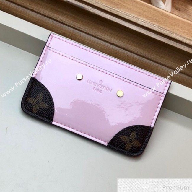 Louis Vuitton Venice Card Holder in Patent Leather M67639 Light Pink (LVSJ-9042638)