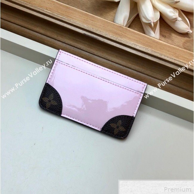 Louis Vuitton Venice Card Holder in Patent Leather M67639 Light Pink (LVSJ-9042638)