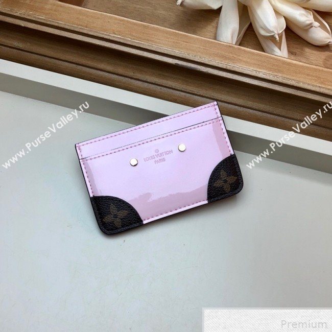 Louis Vuitton Venice Card Holder in Patent Leather M67639 Light Pink (LVSJ-9042638)