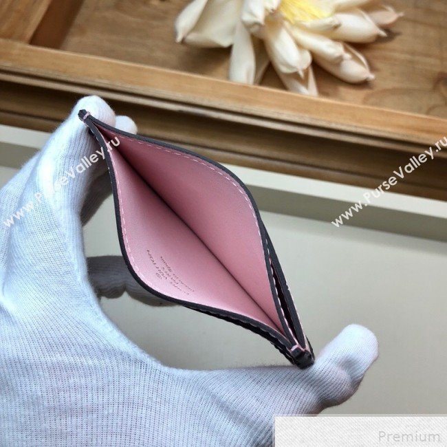 Louis Vuitton Venice Card Holder in Patent Leather M67639 Light Pink (LVSJ-9042638)