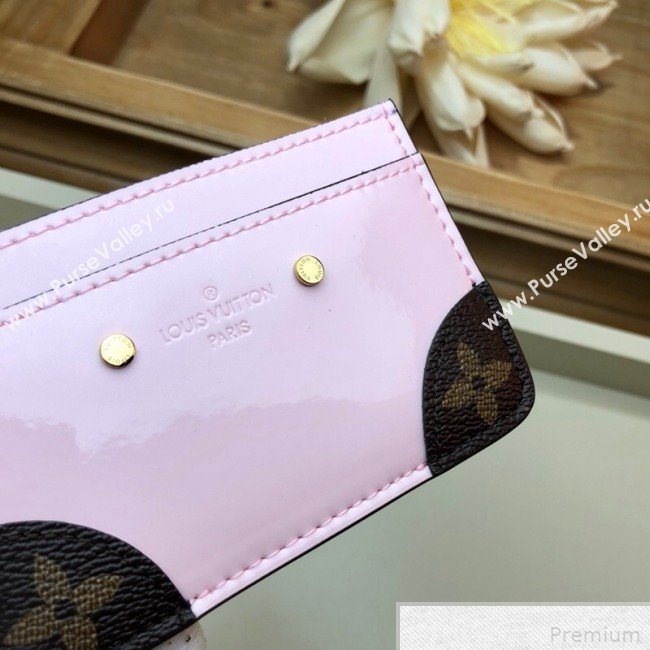 Louis Vuitton Venice Card Holder in Patent Leather M67639 Light Pink (LVSJ-9042638)