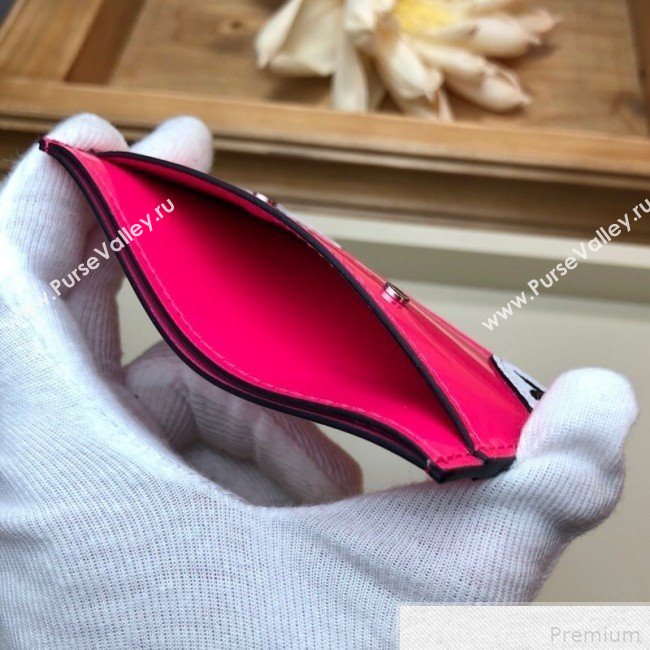 Louis Vuitton Venice Card Holder in Patent Leather M67639 Hot Pink (LVSJ-9042637)