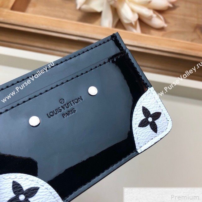 Louis Vuitton Venice Card Holder in Patent Leather M67639 Black (LVSJ-9042640)
